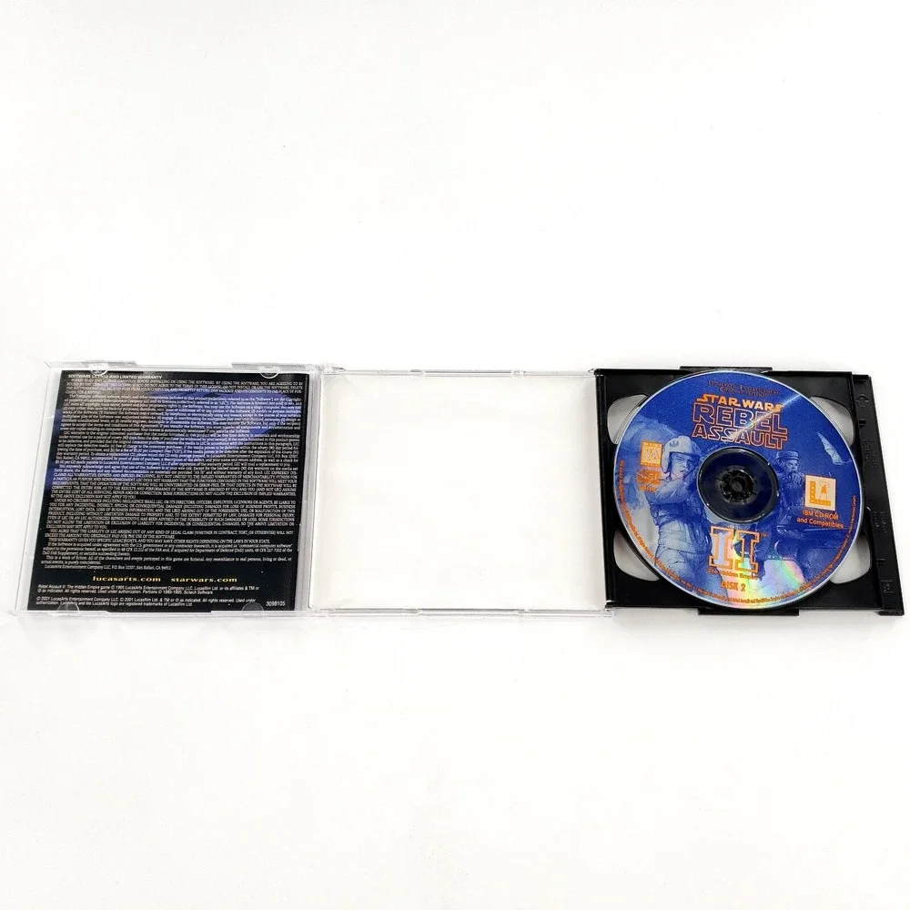 Star Wars: Episode I Racer & Rebel Assault II: Hidden Empire PC Mint Discs
